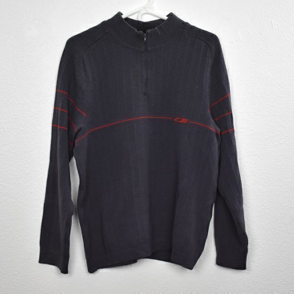 CB Sports Long Sleeve Sweater Vintage Size Large Color‎ Blue Gently Used - Picture 5 of 5